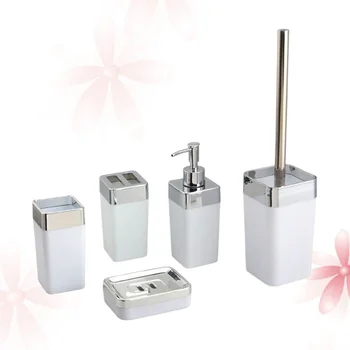 

1 Set of Bathroom Supplies Set Bathroom Accessories Toothbrush Cup for Home Hotel