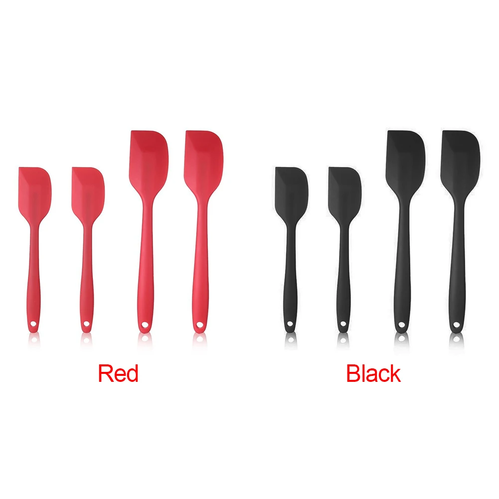 Lightweight Heat Resistant Hygienic Mixing Scraper Portable Hanging Cookware Butter Cream Silicone Spatula Bakery Tool
