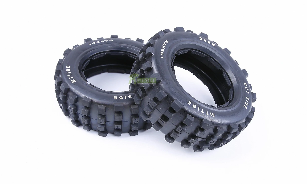 Передние и задние покрышки из кожи набор подходит для 1/5 HPI ROVAN KM BAJA 5T 5SC RC