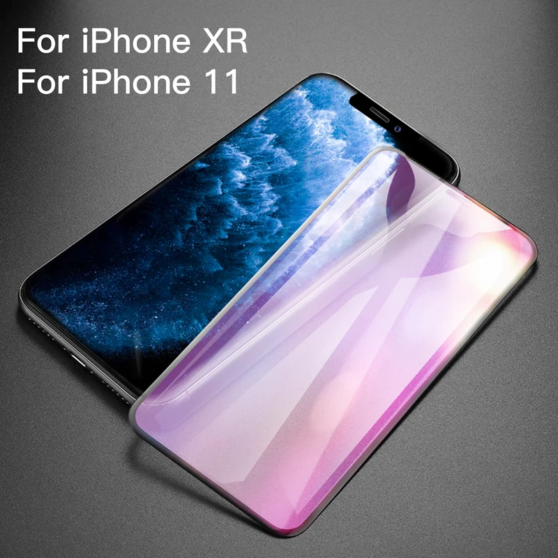Power4 3 шт iPhone полный экран Стекло протектор на для iPhone 11 X XS MAX анти-синий светильник экран закаленное или iPhone 11 Pro Max - Цвет: For iPhone XR 11