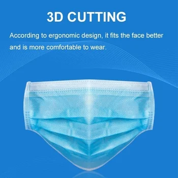 

100Pcs 3-layer non-woven disposable Face Cover material Skin Eyeshade