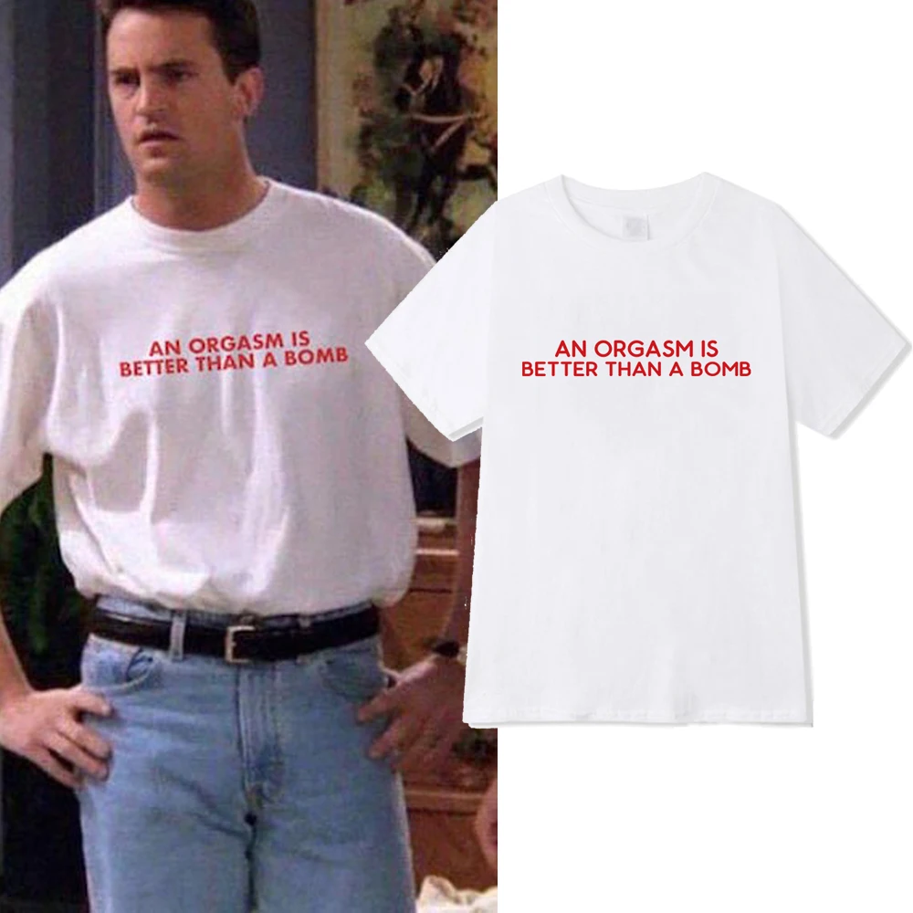 Friends Tv Show Chandler Bing Printed Short Sleeve Funny T Shirt Unisex - T- shirts AliExpress