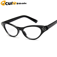 Классический глаз кошки ретро очки оправа алмазные шипованные cincunx Рецептурные очки Солнцезащитные очки женские Oculos De Grau