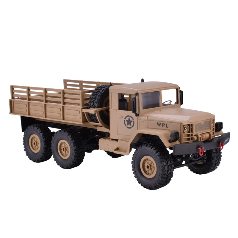 WPL B-16 1:16 2,4G 6WD пульт дистанционного управления Внедорожный гоночный Радиоуправляемый Военный грузовик автомобиль со светом RTR с передатчиком для детей игрушки подарок