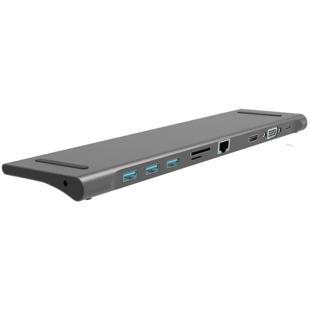10 в 1 мульти USB C концентратор Naar HDMI VGA USB аудио адаптер для MacBook type C концентратор док-станция для ноутбука