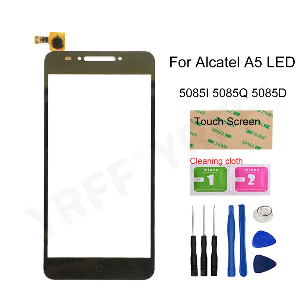 Экран стеклянная панель для Alcatel A5 LED 5085 OT-5085 5085I 5085Q 5085D сенсорный экран дигитайзер
