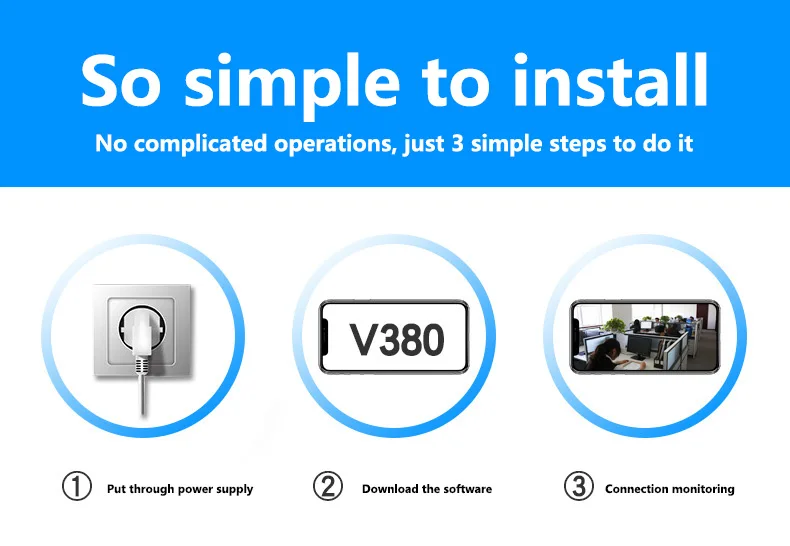 1080P Wireless WIFI IP Camera Outdoor Night Vision Two-way Voice Home Security