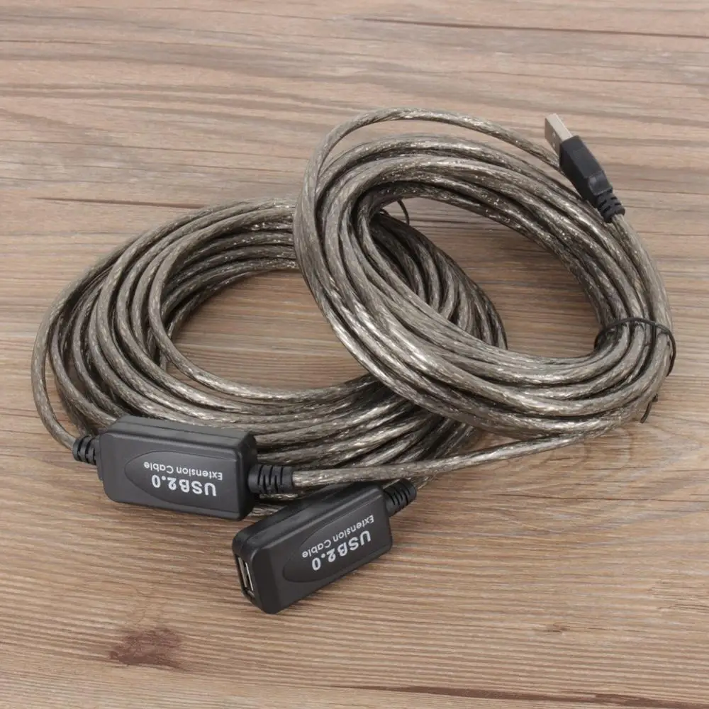 Кабель удлинитель 2 0 USB 5 м/10 м/15 м/20 м Активный ретранслятор кабеля штекер гнездо