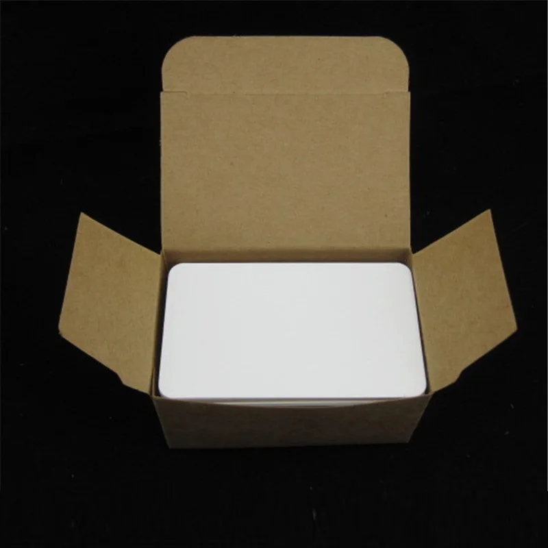 white boxed 100 шт./лот, визитные карточки, сообщения, памятки, вечерние, подарочные этикетки, закладки, Обучающие карточки со словами, специальная бумажная карта, пустая - Цвет: white boxed