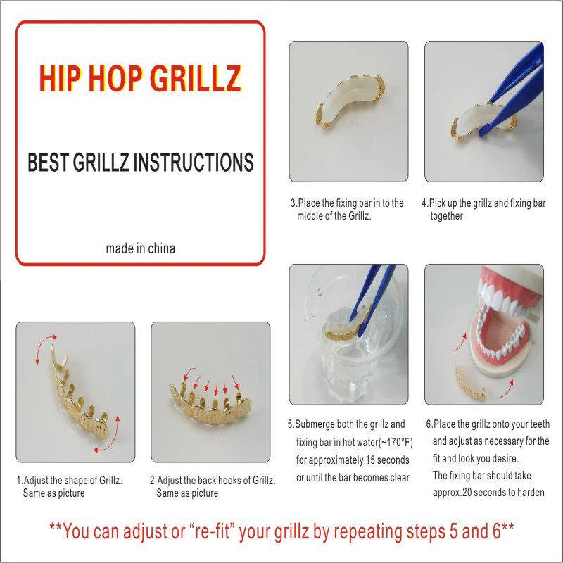 Teeth Grillz Top Bottom Vampire Half Fang Grills Hip Hop Dental Cosplay Teeth Caps Tooth Rock Rapper Body Jewelry