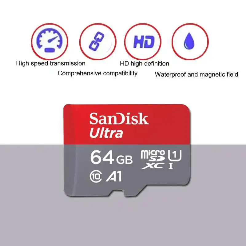 Оригинальная карта памяти sandisk 128GB 64G microsd tf карта 32G 16G SDXC SDHC Micro sd карта Cartao De Memoia флеш-карта