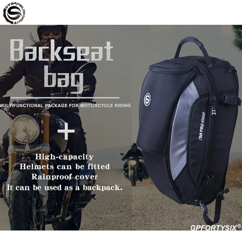 Мотоциклетные сумки на заднее сиденье мотоциклетный рюкзак комплект для шлема