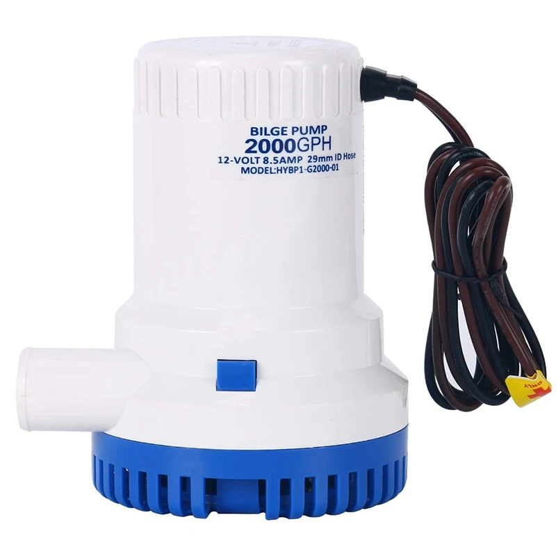 2000 GPH 12V Non-Automatic Boat Marine Plumbing Electric Bilge Pump | Автомобили и мотоциклы