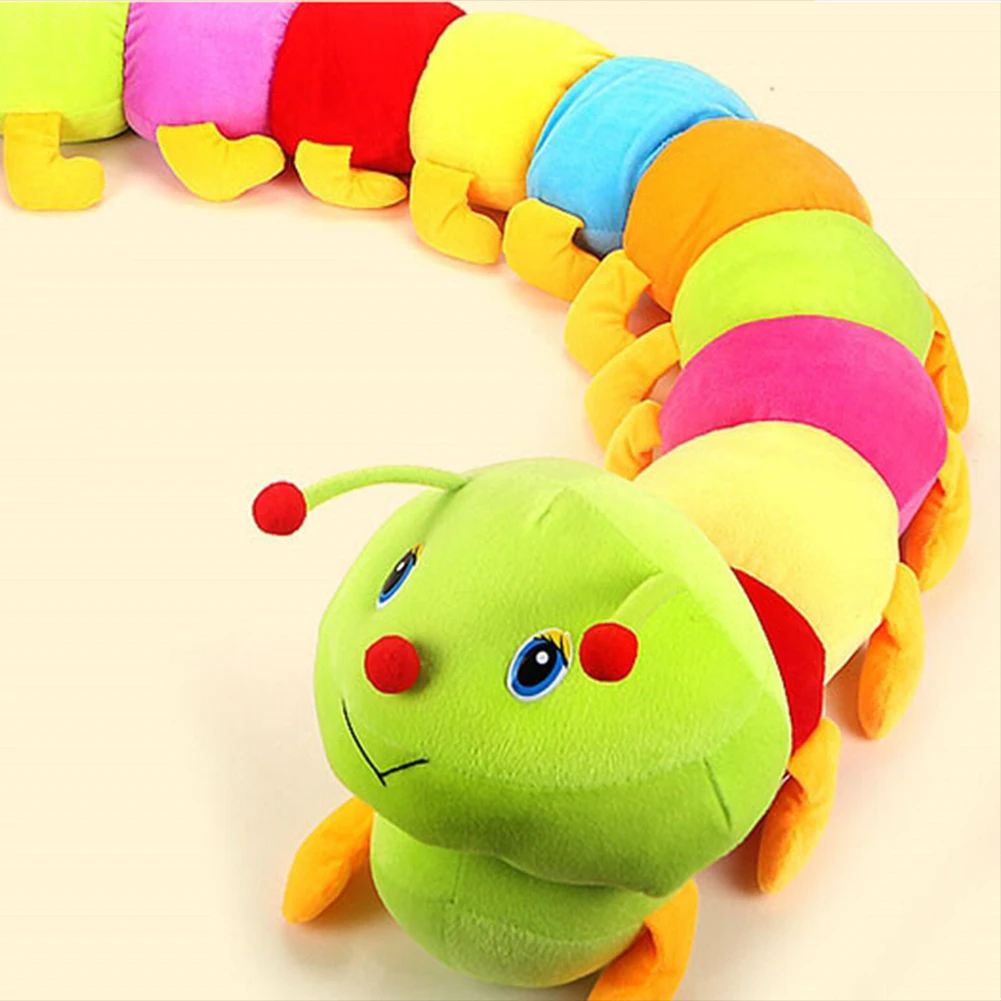 Многоцветный мягкий хлопок Inchworm игрушечная гусеница детская кукла подарок на день рождения Новинка