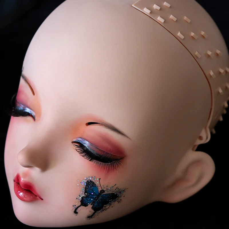 LiLi Mask-23) милая девушка Смола половина головы настроить Косплей Японская ролевая игра Аниме Силиконовые кигуруми маска Трансвестит кукла