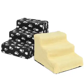

Dog House Dog Pet Stairs For Old Dog Pet Bed Stairs Dog Ramp 3 Steps Ladder for Small Dogs Puppy Cat Bed Cushion Mat