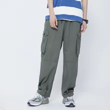 Новые летние мужские модные повседневные штаны, мужские Свободные Комбинезоны, Молодежные прямые свободные повседневные штаны, брюки, подарок