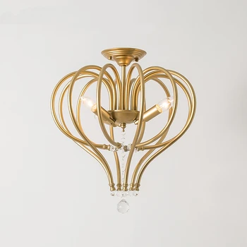 

New Nordic Item Fancy Ceiling Light LED Crystal Ceiling Lamp Modern Lamps for Living Room Lights AC110-240V DIY Crystal Lighting