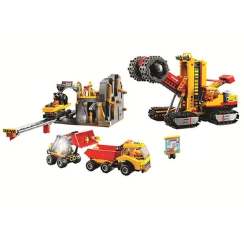 

10876 919pcs 60188 Mining Experts Site City Mining Building Blocks Bricks Toys Model For Kids As Gifts