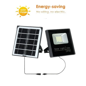 

LED New Solar Powered Light Outdoor Waterproof Garden LED Solar Lamps Security Wall Lamp floodlihgt spotlight seperable panel in