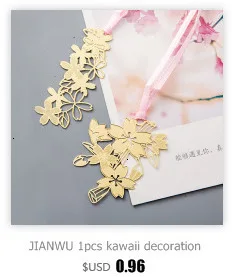 JIANWU 1 шт. Милая мультяшная кактус креативная металлическая Закладка для книги Скрепка закладки для книг kawaii школьные принадлежности