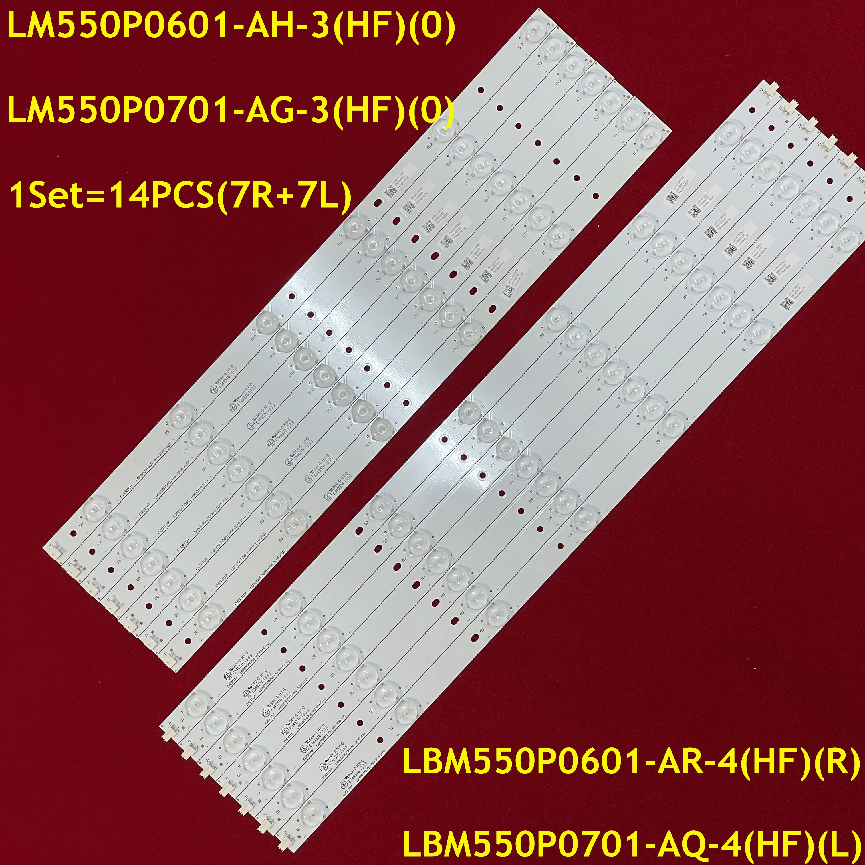14 шт. светодиодный Подсветка полосы 6 + 7 лампы LM550P0601-AH-3(HF)(0) LM550P0701-AG-3(HF)(0) для 5PFK5109