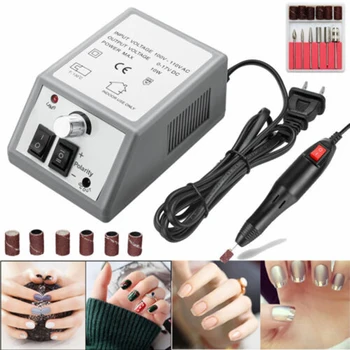 

Professional Electric Nail Drill Milling Machine Manicure Pedicure Files Tools Kit Nail Polisher Grinding US Plug