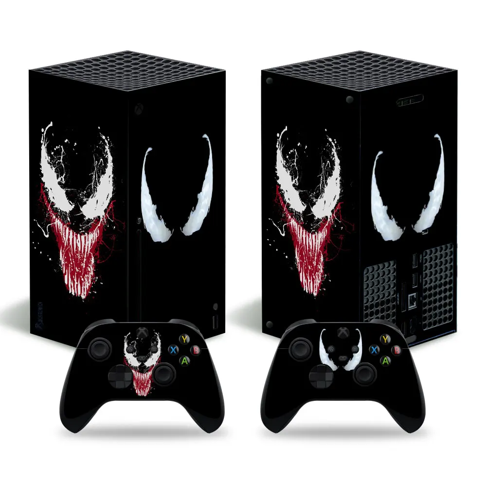 Disney Stitch Iron Man Skin Sticker Decal Cover for Xbox Series X Console and 2 Controllers Xbox Series X Skin Sticker Vinyl 