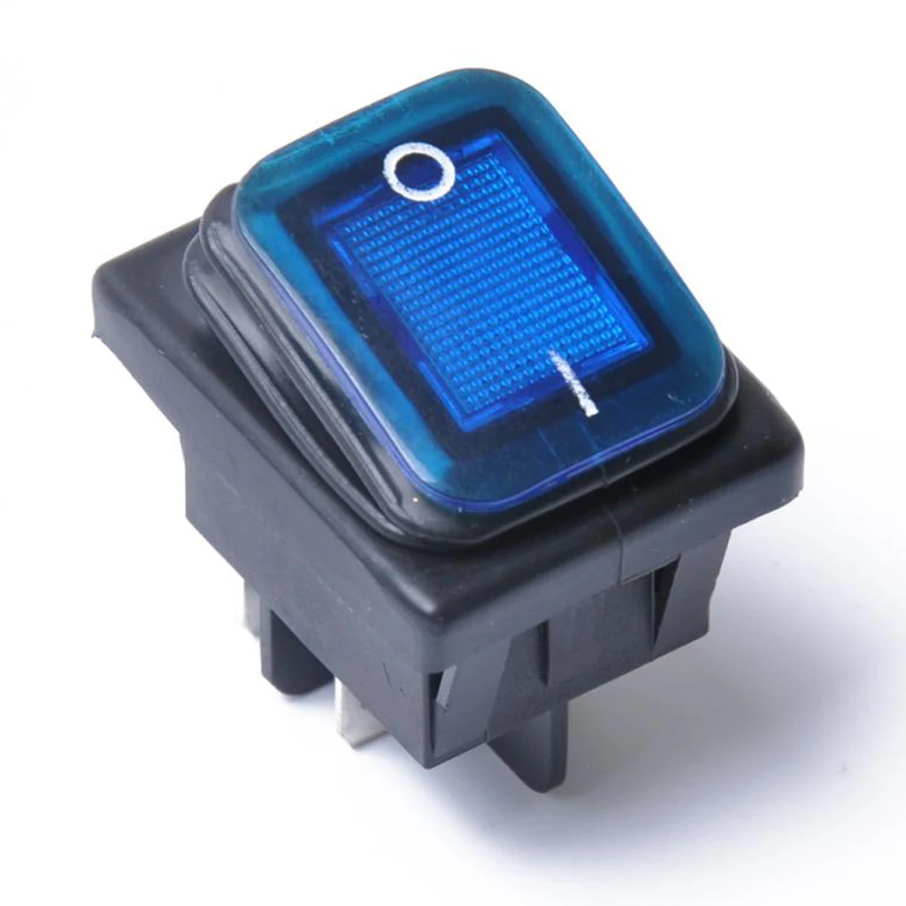 4pcs 4 Pin On Off DPST Rocker Toggle Switch Push Button Car Boat Marine ...