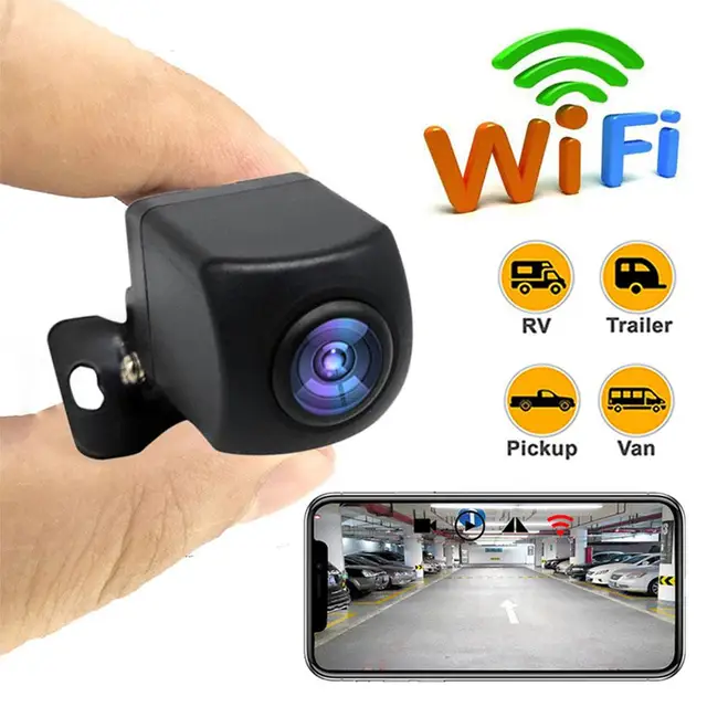 Extractme Professional Wifi Car Rear View Camera Car Camera HD Rear View  Camera BackUp Car Reverse Cameras Auto for Android Ios