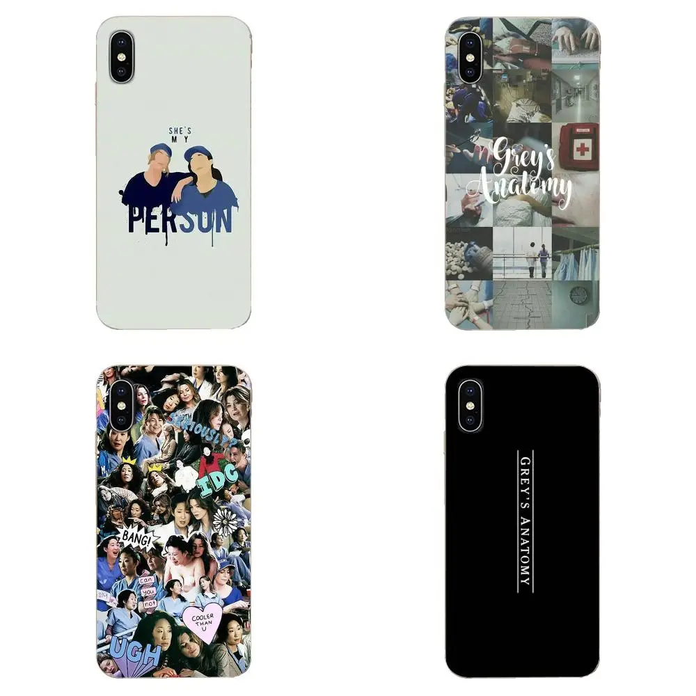 Мягкий чехол из ТПУ с рисунком анатомии Tv Greys для Apple iPhone 4 4S 5 5C 5S SE SE2 6 6S 7 8 11 Plus Pro X XS