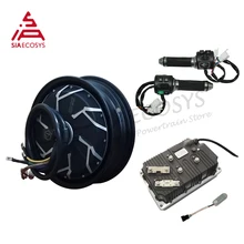 QSMOTOR 12*3.5inch 12kw 260 V4  E scooter Hub Motor kits with Kelly KLS96601 8080H controller Z6 throttle