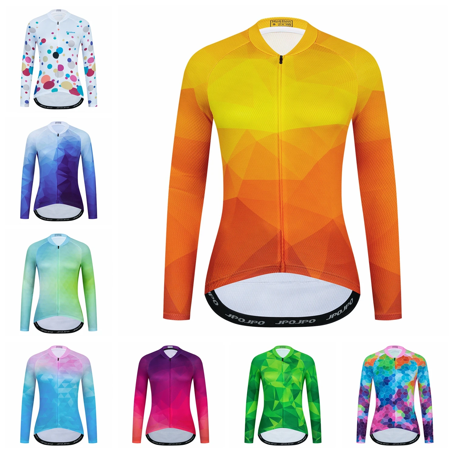 2022 Maglia Da Ciclismo Donna Bike Mountain Road Mtb Top Manica Lunga Camicia Da Bicicletta Donna Abbigliamento Donna Uniforme Primavera Autunno Aranc