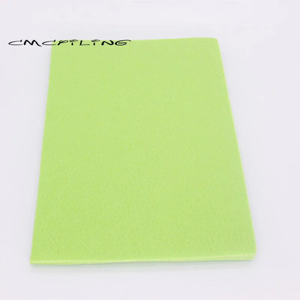 CMCYILING Green Felt Sheets 1 MM Thicknes, Non-Woven Fabric, Polyester  Cloth For DIY Sewing Crafts Scrapbook 40 Pcs/Lot 10*15cm