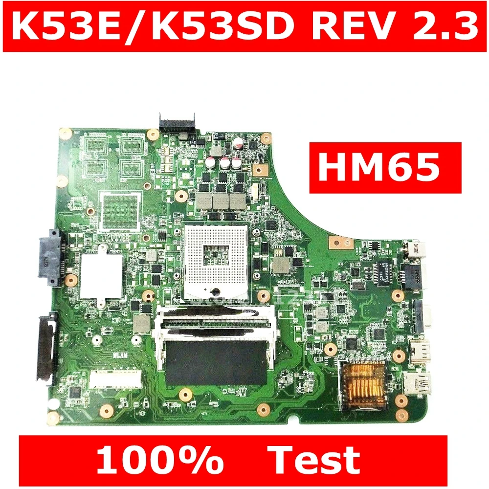Материнская плата K53E REV 2 3 для Asus A53E P53E A53S K53S K53SD материнская ноутбука тест 100% ОК |