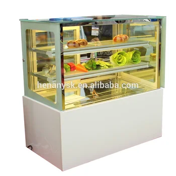 

CL-120 Japanese style 3 layers marble materials Right angle Cake Cabinet keep heat Cabinet Display cabinet Freezer