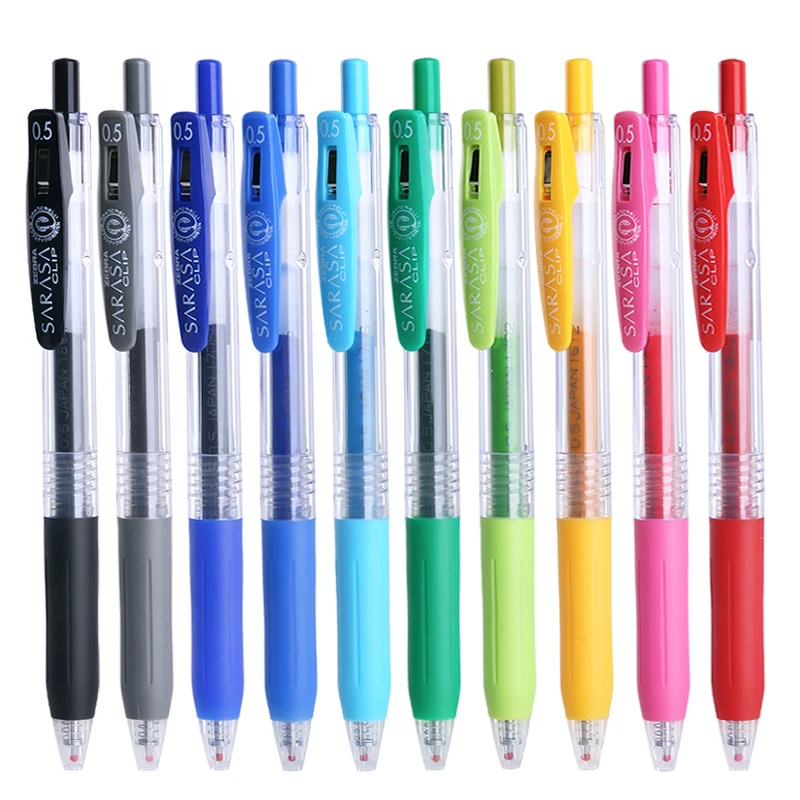ZEBRA SARASA клип JJ15 гелевые ручки 20 цветов 0 5 мм быстросохнущая прижимная шариковая