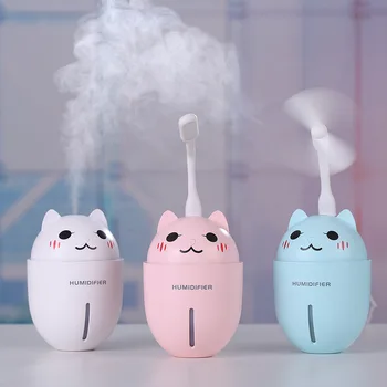 

320ML Ultrasonic Humidifier USB Air Diffuser Essential Oil Mist Aroma Diffuser For Home 3 in 1 Aromatherapy Cute pet