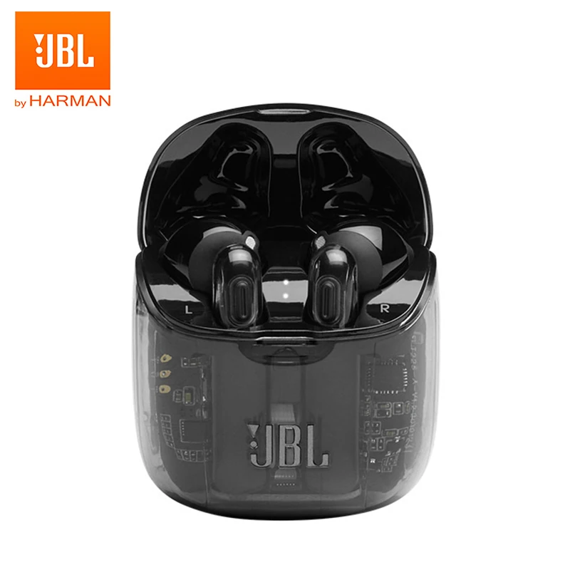 JBL TUNE 225TWS Ghost True Wireless Earphones Bluetooth 5.0 Transparent Earbuds T225TWS Bass Stereo Sound Headphones with Mic