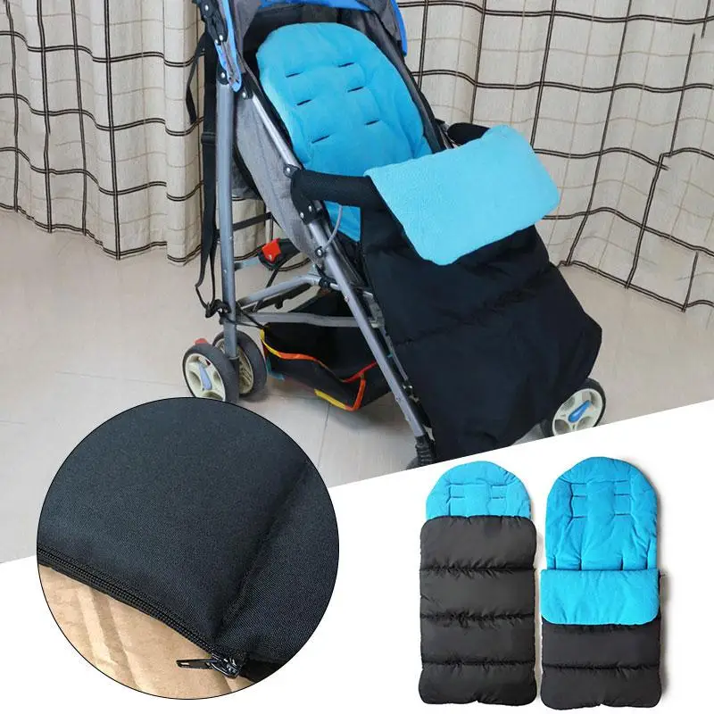 Baby Strollers cheap Winter Windproof Babies Infant Sleeping Bag Cold-proof Stroller Carriage Mat Foot Cover baby stroller accessories products