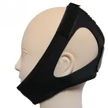 Регулируемый дизайн дышащий храп решения не зуд черный прочный сильный анти-храп подбородок ремень тяга полоса Волшебная наклейка