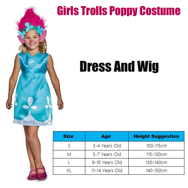 Snailify Jungen Trolle Zweig Kostum Madchen Trolle Mohn Kostum Halloween Kostum Fur Kinder Aliexpress
