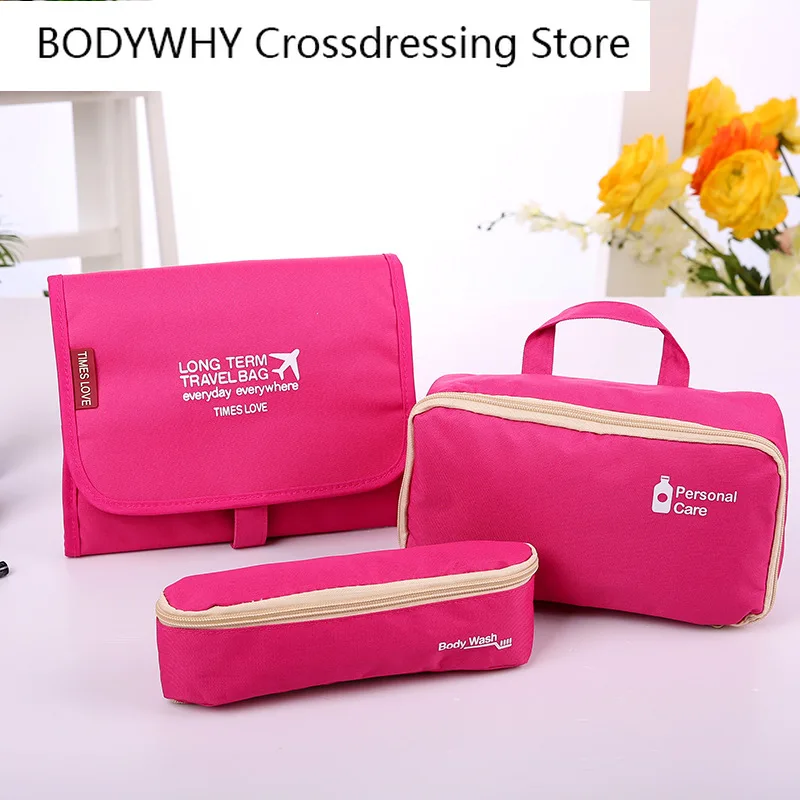 

The New Three-piece Toiletry Bag Hanging Type Three-in-one Toiletry Bag Can Be Cosmetic Storage Bag Travel Storage Bag