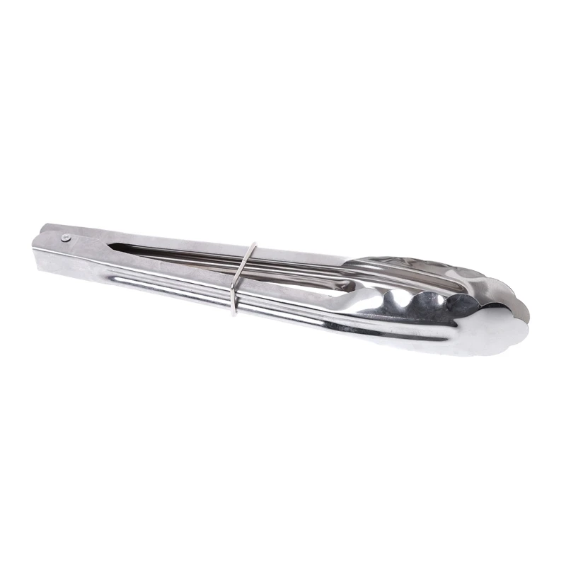 Drop Ship Stainless Steel Salad Tongs BBQ Kitchen Cooking Food Serving Utensil Tong