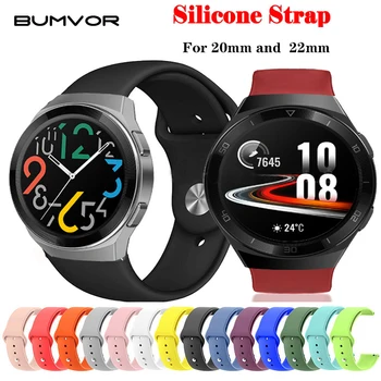 

18mm 20mm 22mm Silicone Watchband for Samsung Galaxy Watch 42mm 46mm Active2 40mm 44mm Gear S2 S3 Strap Band Bracelet Active 2