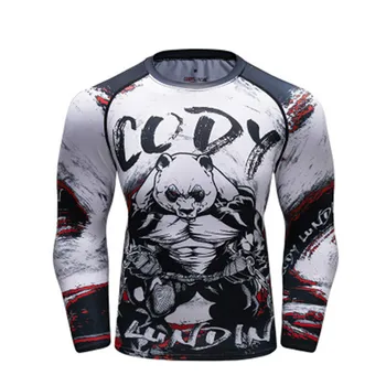 

BJJ MMA Rashguard T Shirt Men VS PK Exercise Compression Shirts Bodybuild Rash Guard Gym Men Running Shirts Rashguard Jersey
