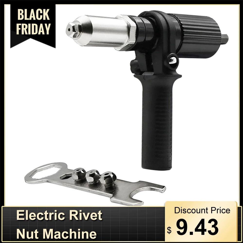 

Electric Rivet Nut Machine Joint Adapter Riveter Insert Nut Tools Core Pull Accessories Attachments Cordless Riveting Drill