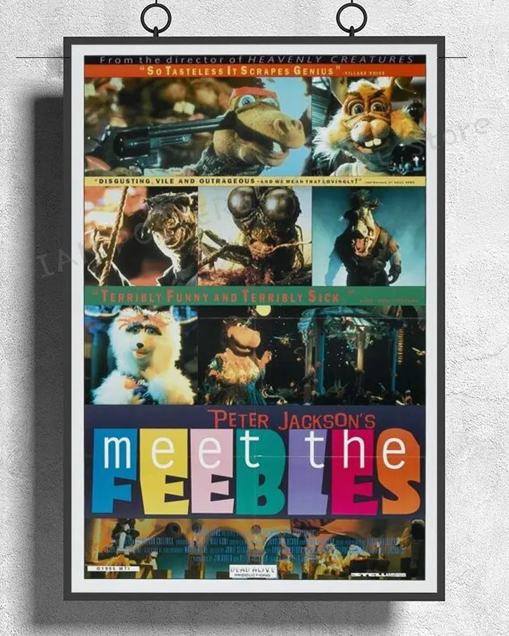 NJ551 MEET THE FEEBLES фильм Comdey Muppets Культовая Классическая Наклейка на стену Питер