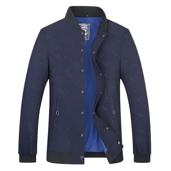 

Autumn Middle Age Men Thin Section Jacket Shirt Plus Fat plus Size Business Leisure Men's Wear Fat Man Fat Loose Coat