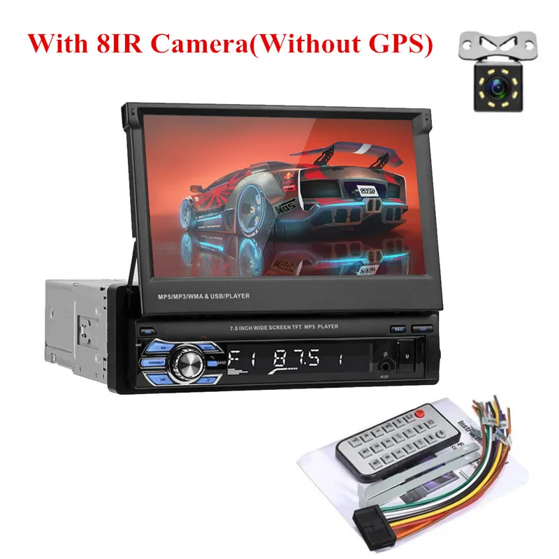 With 8IR camera LTBFM Авторадио " 1 Din радио автомобиля автомагнитола Mp5 плеер Bluetooth магнитола автомобиля стерео, сенсорный экран авто ауд - Цвет: With 8IR camera